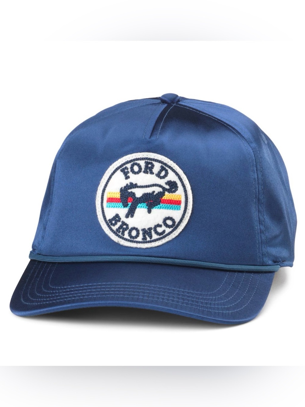 Ford Bronco Hat Snap Back Blue Embroidered